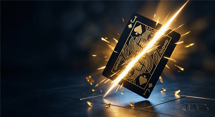 Colorful online casino game interface with cards and chips